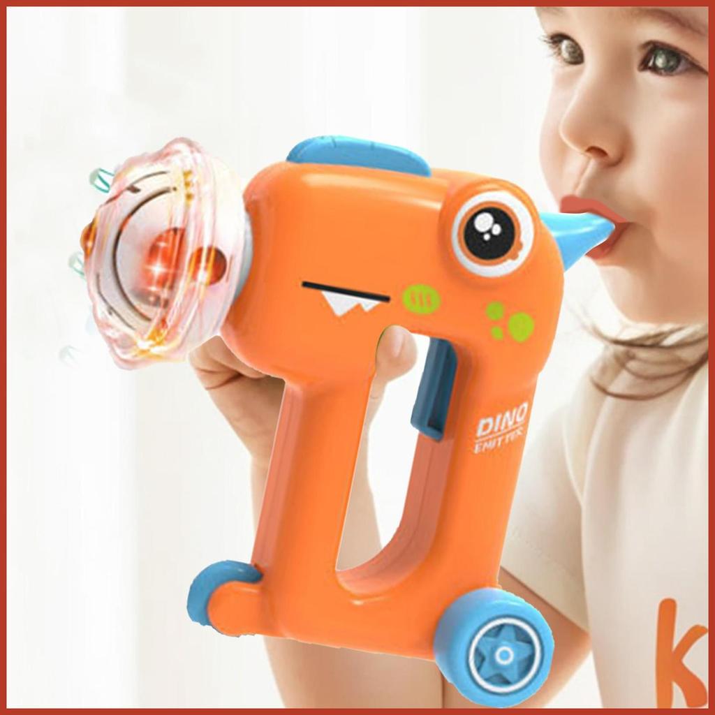 Flying Disc Launcher ของเล่นไดโนเสาร์ Flying Spinner Disc Chasing กิจกรรมไดโนเสาร์ Whistle Spinner D