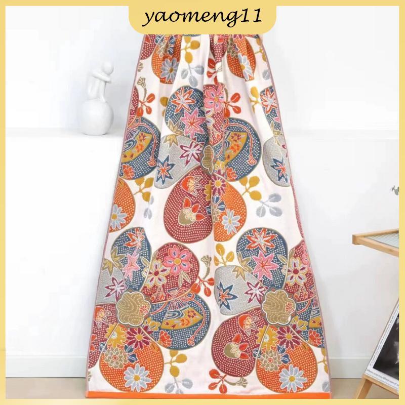 YM ผ้าเช็ดตัวผ้ากอซขนาดใหญ่ผ้าหนาและคุณภาพสูง (80*160ซม.) ผ้าขนหนูทอ 4 ชั้น ดูดซับน้ําได้ดี ระบายอากาศดีเยี่ยม และการกัด TH - รูปที่ 7