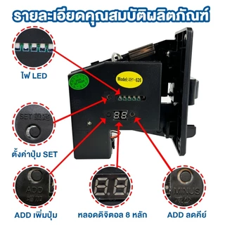 🔥QA🔥 เครื่องรับเหรียญ เครื่องหยอดเหรียญ สล็อตหยอดเหรียญ ตู้น้ำหยอดเหรียญ ตัวหยอดเหรียญ 1 2 5 10 บาท