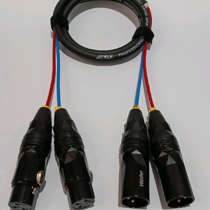 Huzler Snake Lad 2 ช่องพร้อมแจ็ค Canon Huzler ชายหญิง/Snake 2ch Professional สําหรับเสียง - 50 ซม.