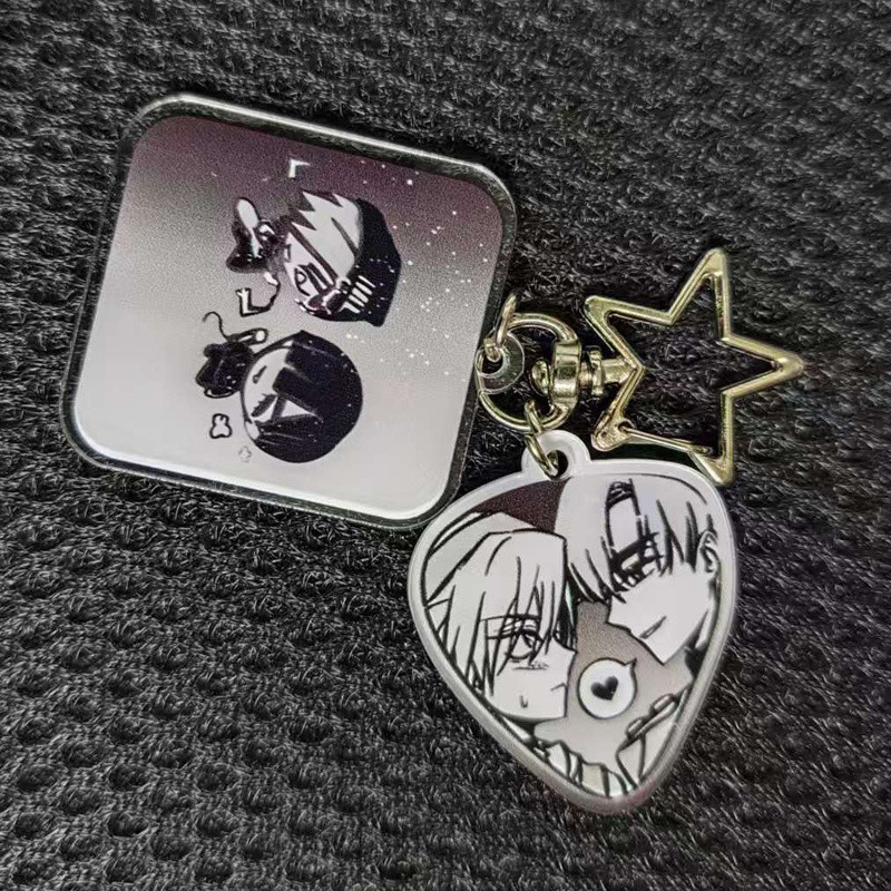 สีดําสีขาวสไตล์อะนิเมะ Alien Stage Ivan Till คอสเพลย์พวงกุญแจสําหรับผู้หญิงอุปกรณ์เสริม till ivan พว