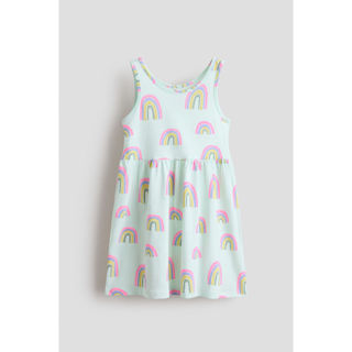 H&M(เอชแอนด์เอ็ม) ชุดเดรสผ้าฝ้ายลายพิมพ์ Girls Patterned cot…