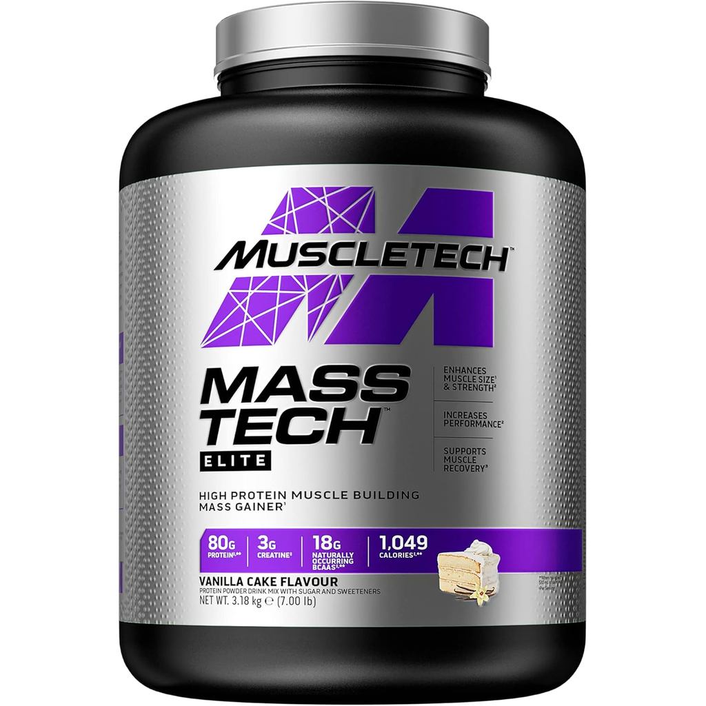MuscleTech MassTech Elite Protein Powder, Weight & Muscle Mass Gainer, Whey Isolate Mass Protein Pow