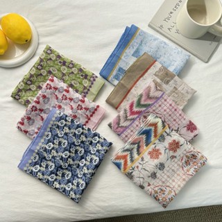 2026 ฤดูใบไม้ผลิ 58 * 58 ซม.Retro Simple ผ้าฝ้ายผ้าลินินรู้ส…