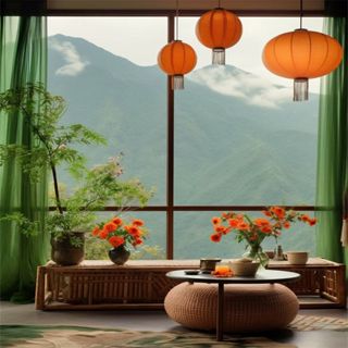 สไตล์ใหม่ 3ง สามมิติใหม่สไตล์จีนสดสตรีมมิ่งพื้นหลังห้องโบราณ…