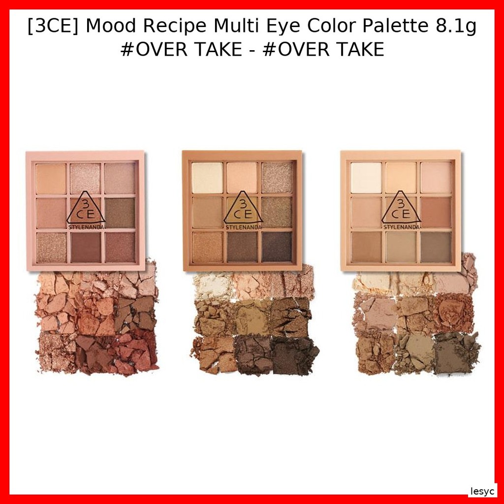 [3CE] Mood Recipe Multi Eye Color Palette 8.1g #OVER เอา - #OVER TAKE / Korean Eye Palette / เฉดสีอเ