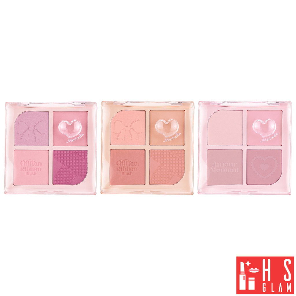 MEILINDA Chiffon Ribbon Blush เมลินดา บลัชออน สีสวย เนื้อเนียนละเอียด เกลี่ยง่าย ติดทนนาน ขนาด 8.8g