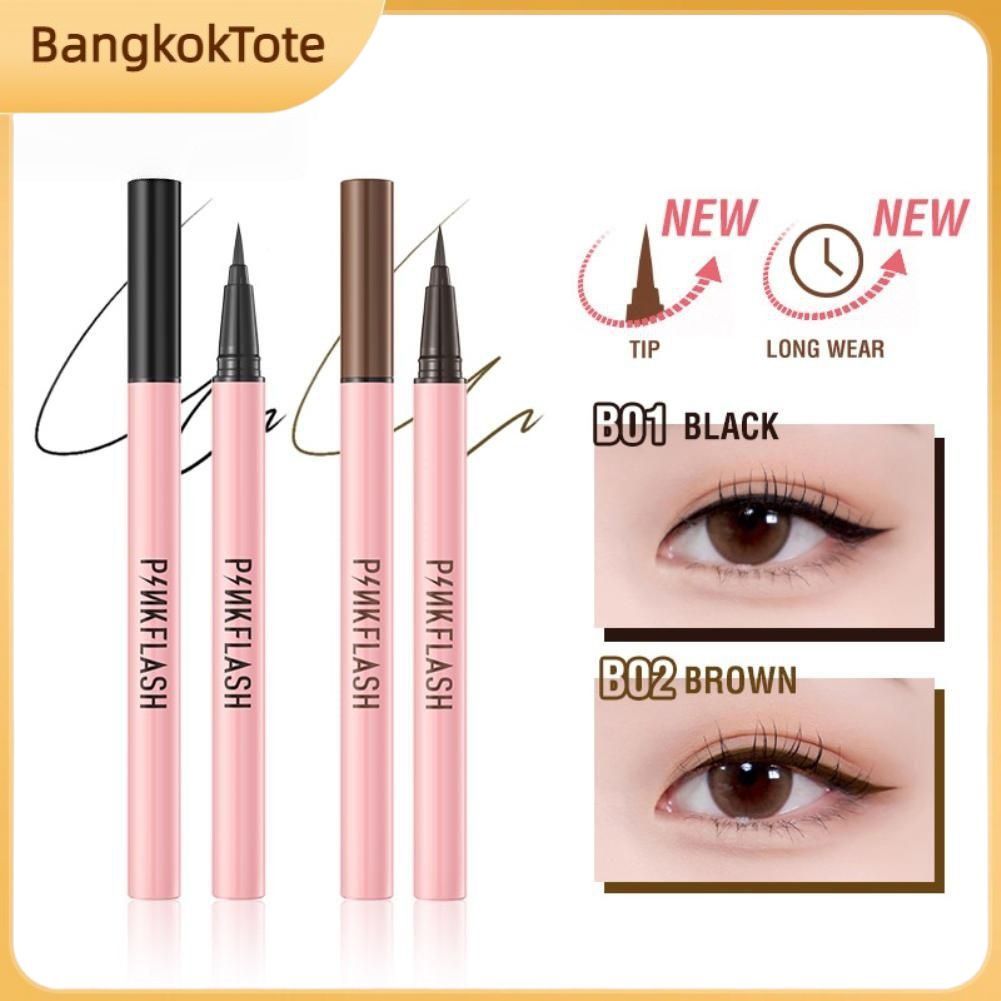 【จัดส่งในประเทศ】อายไลเนอร์กันน้ำ Pinkflash รุ่นอัพเกรด ใช้งานง่าย ติดทนนาน สีดำด้าน