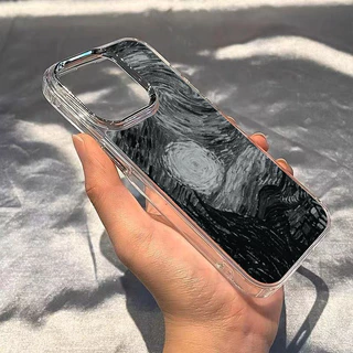 แฟชั่นMoonเคสโทรศัพท์สําหรับiPhone 17 16 14 15 13 12 11 Pro Max Air X XR XS 7 8 15 16 Plus 16E SE2 กันกระแทกปกอ่อนFunda