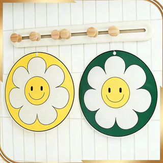 (จัดส่งในพื้นที่) ยิ้มซิลิโคนเตาแม่เหล็กไฟฟ้าเสื่อรอบไม่ลื่นแผ่นทนความร้อนสําหรับหม้อกระทะ