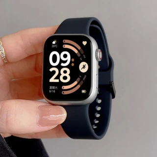 สายนาฬิกาซิลิโคนกีฬา ยางรัดดั้งเดิม ซิปสีเดียวกัน for Smartwatch Redmi Watch 6 5 4 /Xiaomi Mi Band 10 9 8 Pro