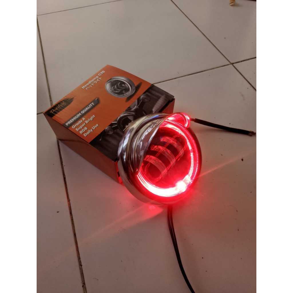 ไฟหน้า LED Daymaker RGB C70 DATELINE | 4.5 นิ้ว bed Round Reflector ไฟหน้ามอเตอร์ไซค์