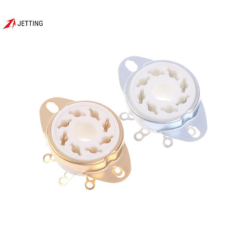 FSTH 1 PC 8Pin GZC8-Y-6 Octal Tube Soet เซรามิควาล์วฐาน Ja สําหรับ KT88/6550/EL34/6P6P/6V6/6N8P/6SN7