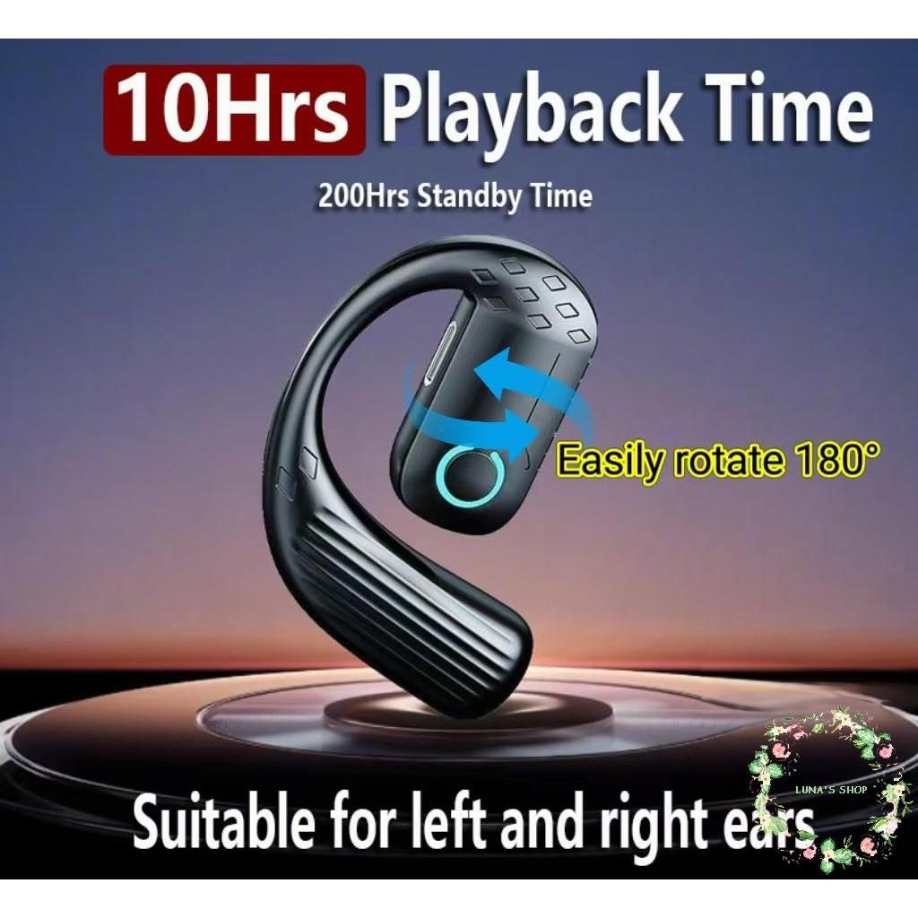 OWS R9 Pro หูฟังไร้สายหูเดียว - แบตเตอรี่แบบขยายจอแสดงผลดิจิตอลระยะไกล