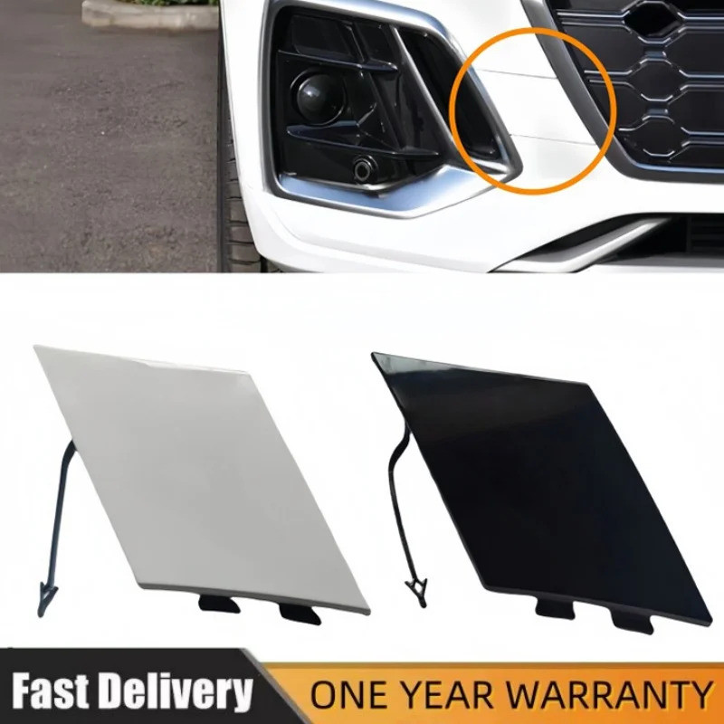 กันชนหน้าอัตโนมัติลากจูงTow Hook Eye Cover CapสําหรับAudi Q5 2021 2022 2023 2024 Y