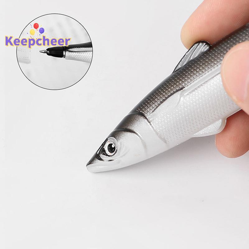[Keepcheer] Creative Funny Fish Shaped Pen Bag Pens Crucian Carp Pencil Case Funny Student Stationer
