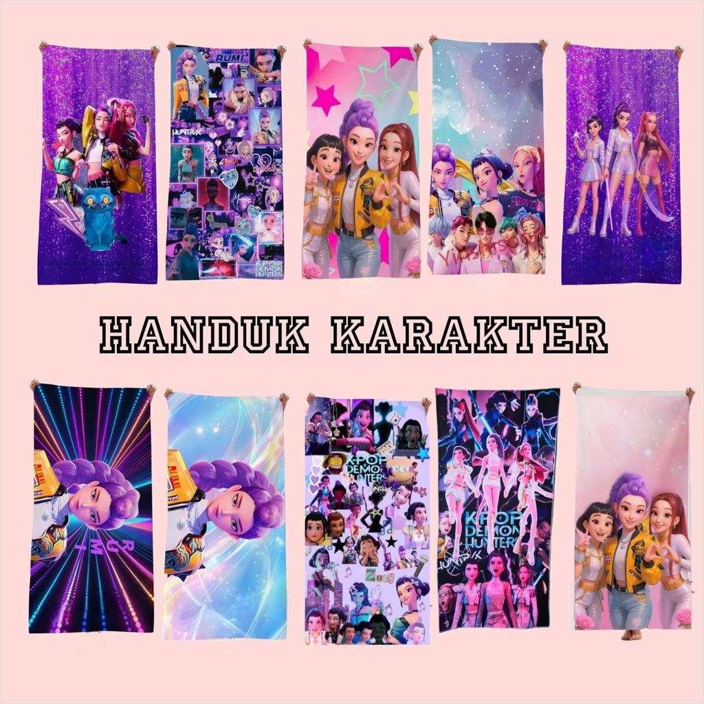 PD1936 KPop Rumi Huntrix เกาหลี Bath Tower ผ้าขนหนูของที่ระลึก Hampers