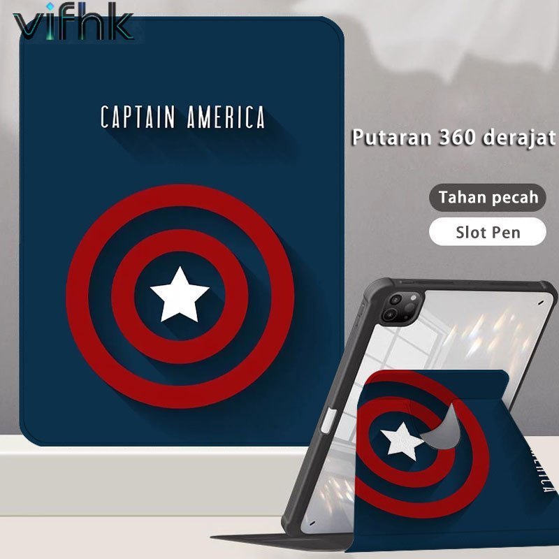 เคส 3 พับ Marvel Superheroes หมุนได้ 360° Smart Auto Lock - ดีไซน์เฉพาะสําหรับ XPAD 11"/XPAD30E 11"X