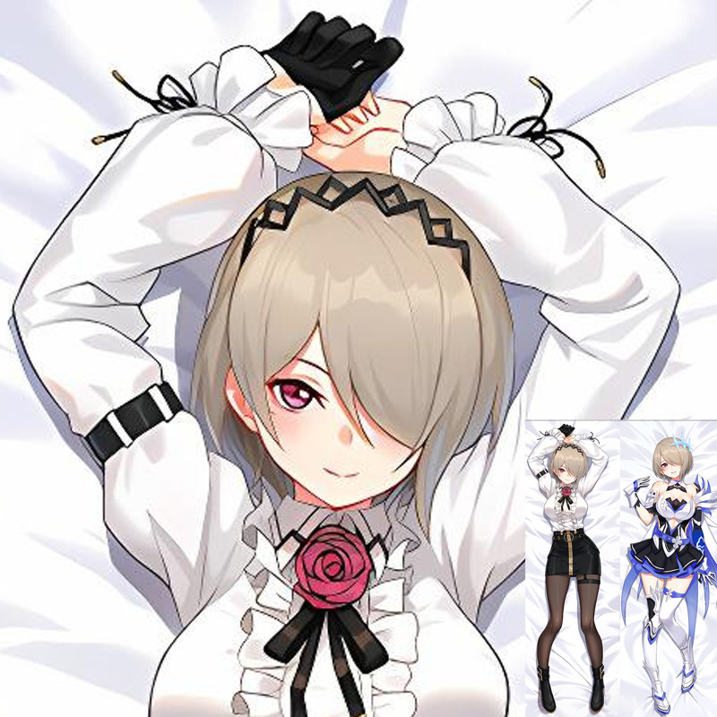 อะนิเมะผลกระทบ Honkai 3rd Rita Rossweisse Dakimakura 2-Side Throw Cushion หมอนกรณี