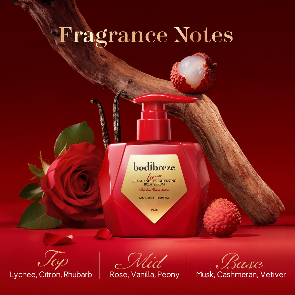 Bodibreze Fragrance Brightening Leona Body Serum 300ml |เซรั่มบอดี้ ขาวใส เนียนนุ่ม ชุ่มชื่น ดูดซึมไว ไม่เหนียวเหนอะหนะ - รูปที่ 2