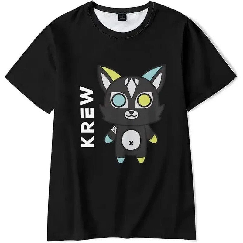 ItsFunneh Krew District เสื้อยืดแขนสั้นแบบยูนิเซ็กซ์