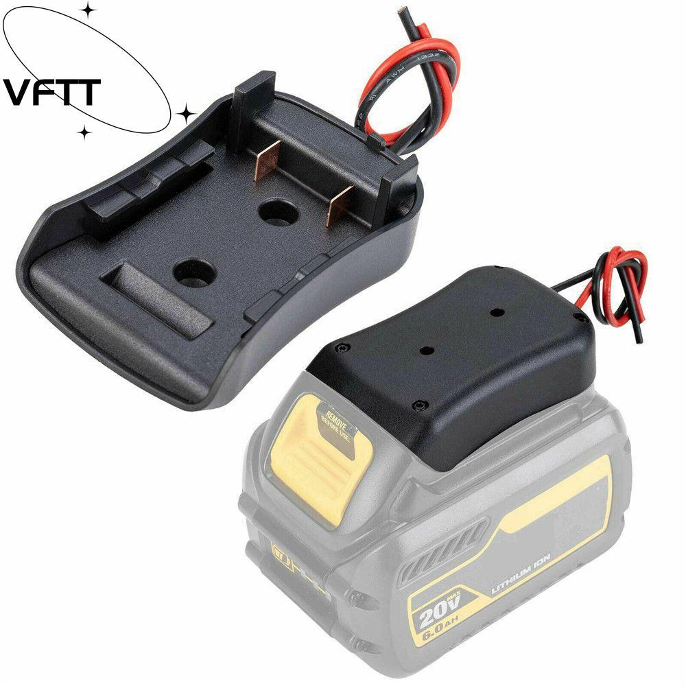 VFTT DIY เอาต์พุต Adaptor Universal ปฏิบัติแปลงอะแดปเตอร์ไฟสําหรับ DeWALT 20V Max 18V Dock