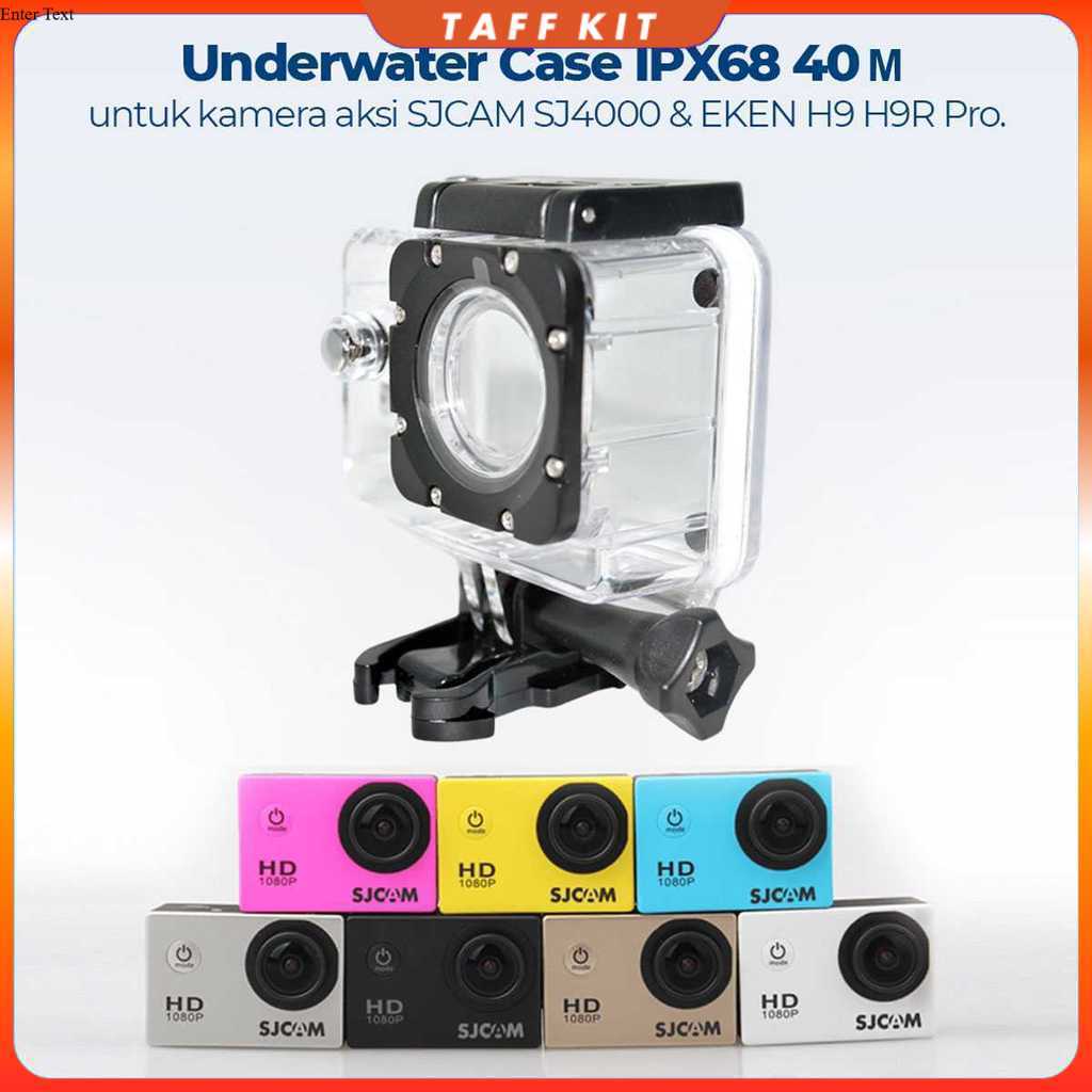 เคสใต้น้ํา IPX68 40m SJCAM SJ4000 EKEN H9 ปุ่มด้านบน - 3C