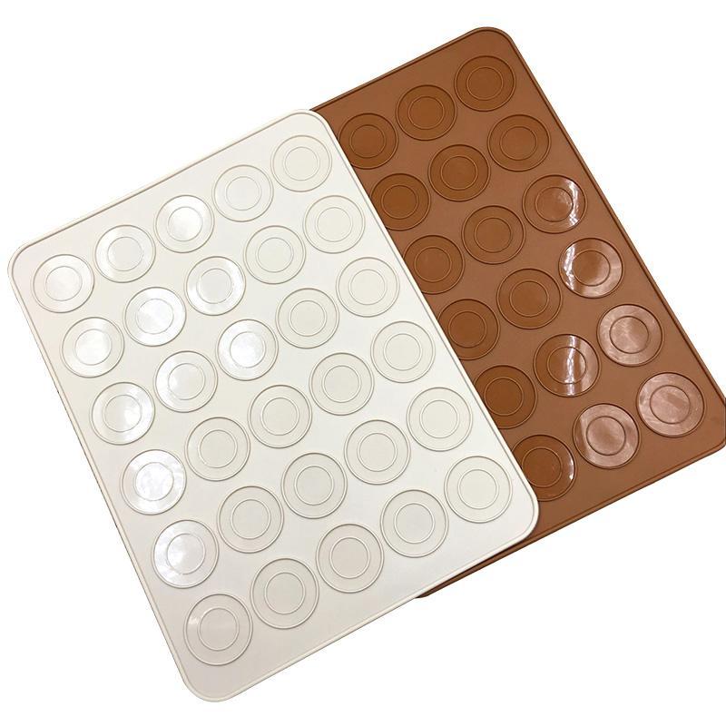HNTH 30 Cavity Silicone Pastry Cake Macaroon Oven Baking Mould Sheet Mat
HNTH