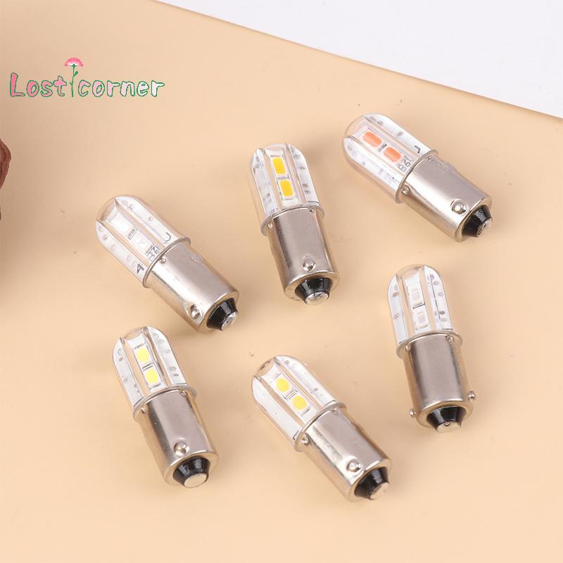 [Lostcorner] BA9S หลอดไฟ LED 6V อัพเกรดหลอดไฟ 4LED เปลี่ยนโคมไฟสําหรับไฟฉายไฟหน้ามอเตอร์เครื่องมือหล