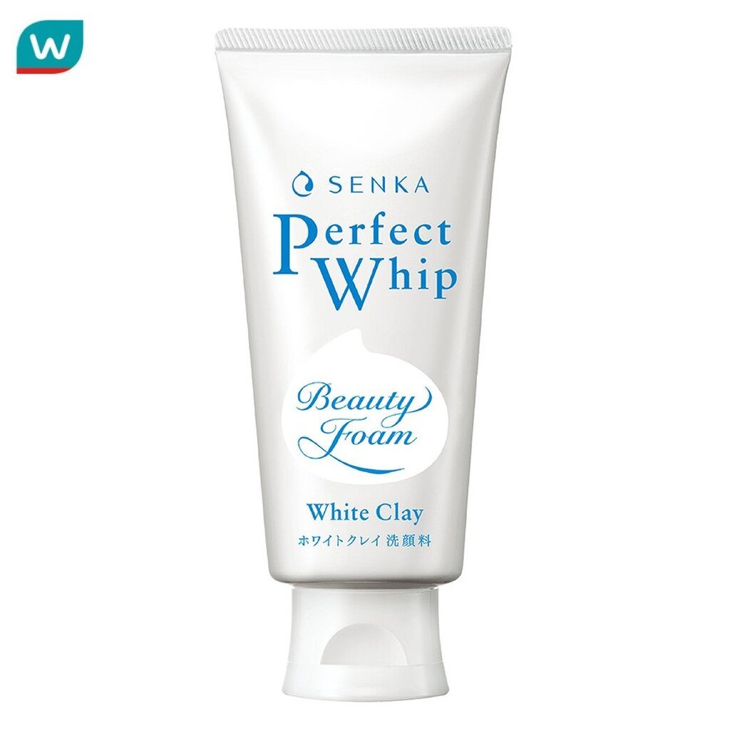 Senka เซนกะ เพอร์เฟ็ค วิป ไวท์ เคลย์ 120 กรัม วิปโฟม ล้างหน้า