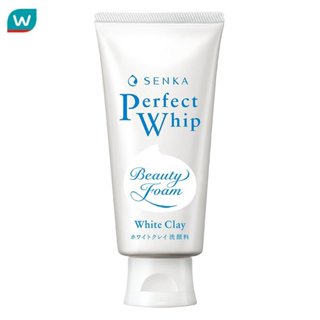 Senka เซนกะ เพอร์เฟ็ค วิป ไวท์ เคลย์ 120 กรัม วิปโฟม ล้างหน้…