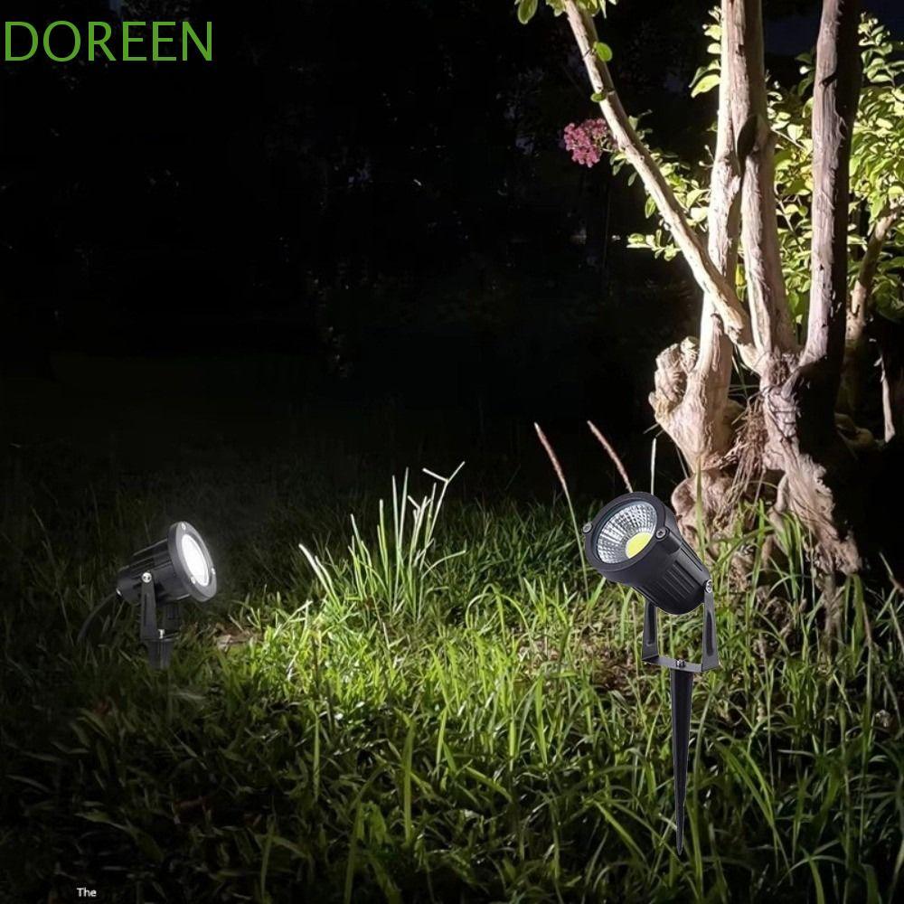 DOREEN Landscape Spike Spotlight, กันน้ํา 3/5W LED ไฟสนามหญ้า, Spike Design อลูมิเนียมความสว่างสูงปร