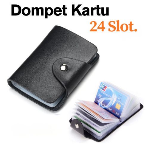 24-Slot Card Wallet Credit Card Case ATM Debit KTP Member