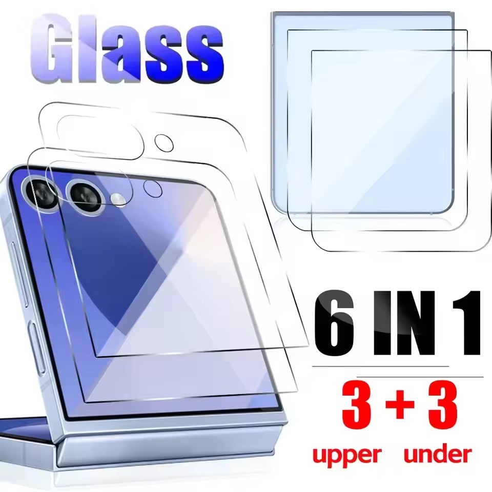 สําหรับ Samsung Galaxy Z Flip 7 - กระจกนิรภัยด้านหลังด้านนอกปกป้องหน้าจอ - HD กระจกป้องกัน Flim ฝาหล