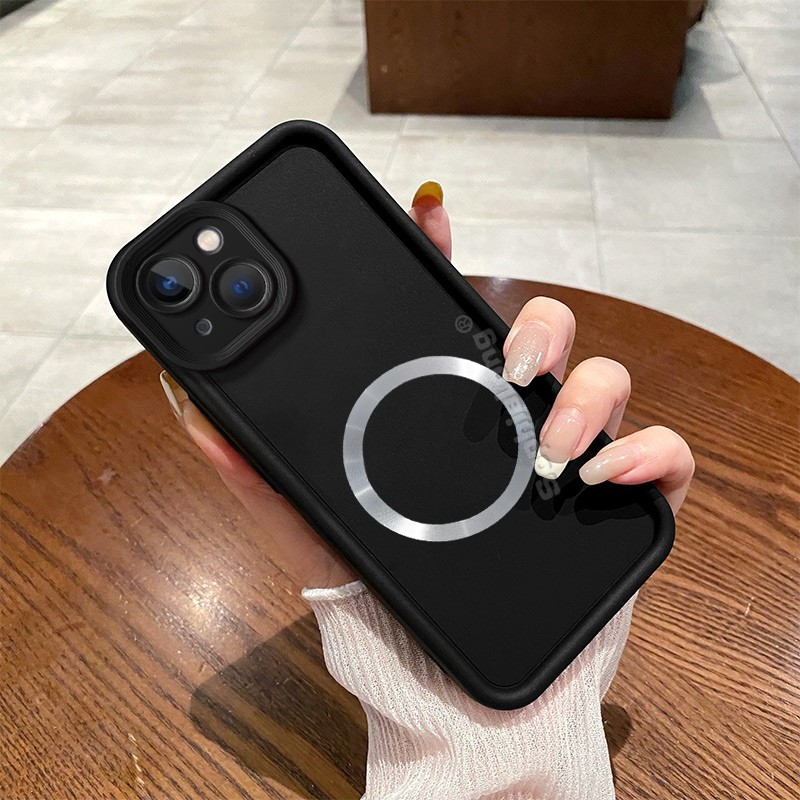 เคสแม่เหล็กซิลิโคนอ่อนนุ่มสําหรับ Tecno Spark 40C Go 1 1S 2025 Pop 9 KM4k KL4h พร้อมการชาร์จไร้สาย