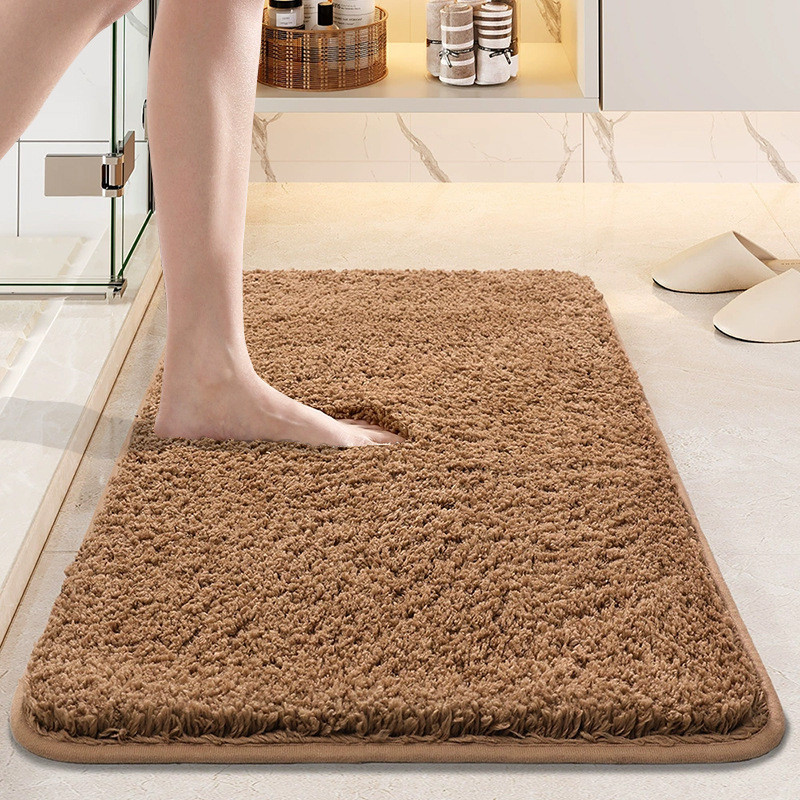 [สัมผัสปุยเมยหนานุ่ม] พรมเช็ดเท้าใยยาวพรีเมียม (Long Shaggy) สำหรับห้องน้ำและห้องนอน ซับน้ำได้มากกว่า แห้งไว สัมผัสฟูละเอียดไม่บาดเท้า (3 ไซส์)
