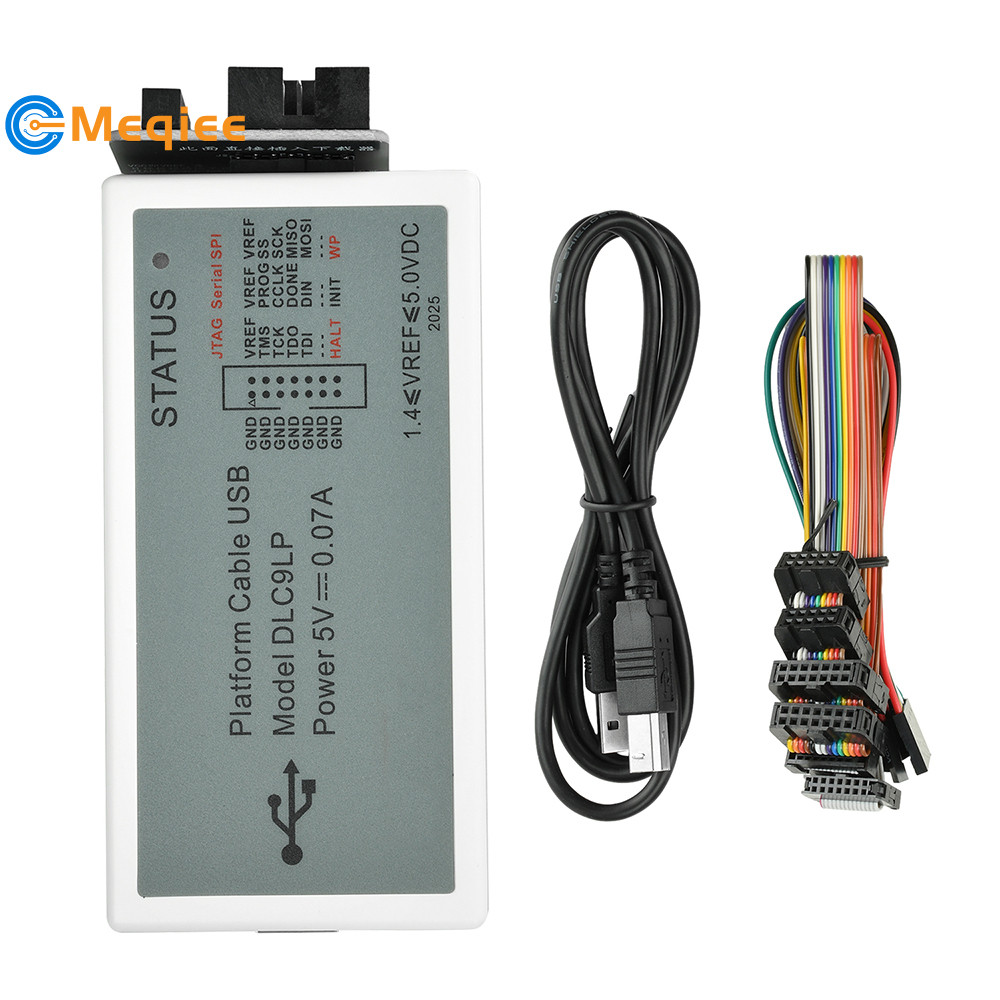 Xilinx Download Cable Kit DLC9LP พร้อมอะแดปเตอร์สี่เหลี่ยม