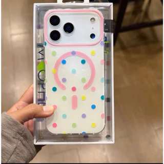 เคส สำหรับไอโฟน13 MOOPHE เคสลายจุด แม่เหล็ก ชาร์จไร้สาย For iPhone For 17 17Air 17promax 11 12 14 15 16 Pro max 17Pro