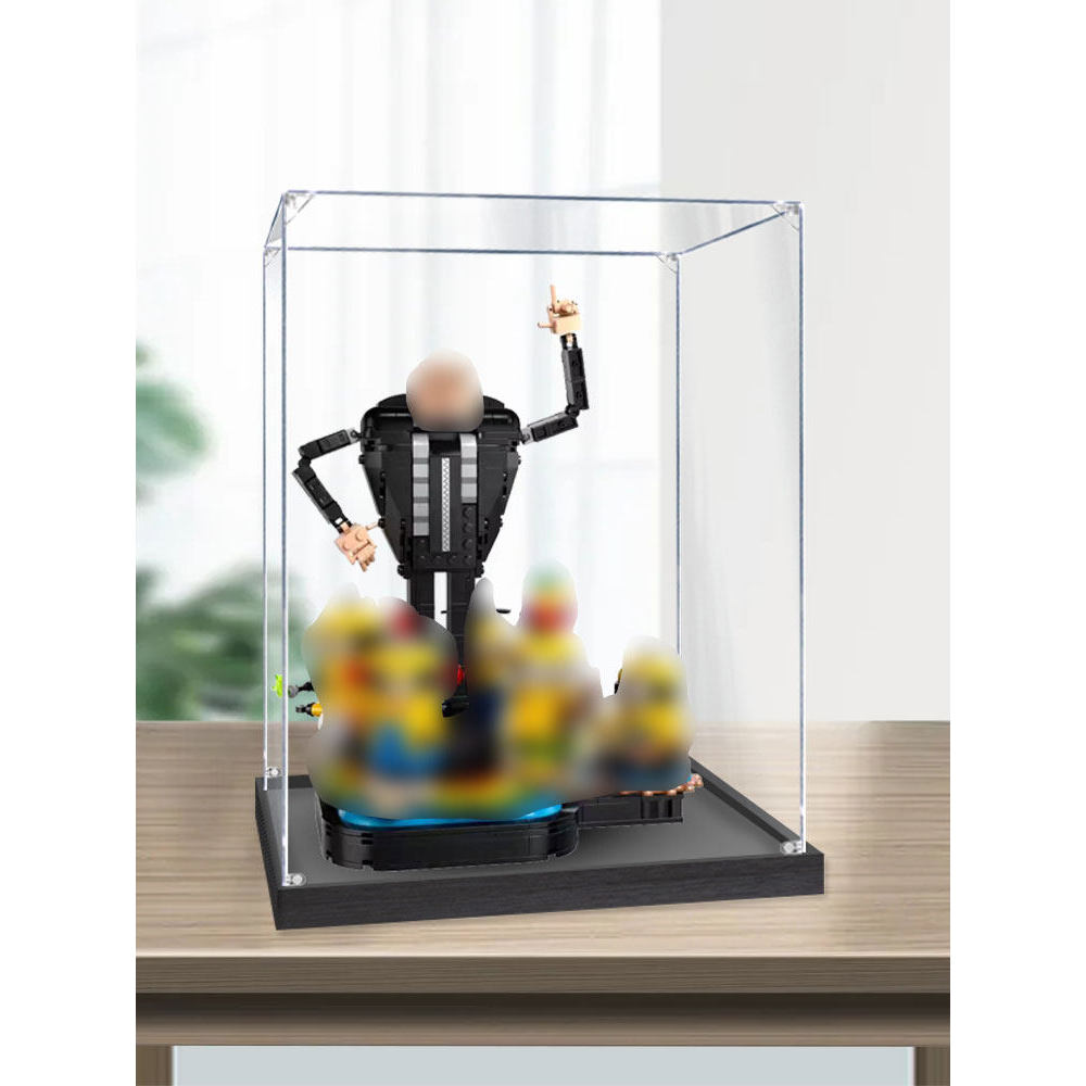 [กล่องแสดงโปร่งใส] เหมาะสําหรับเลโก้ 75582 Despicable Me 4 Gru และกล่องแสดงผลอะคริลิค Minions ป้องกั