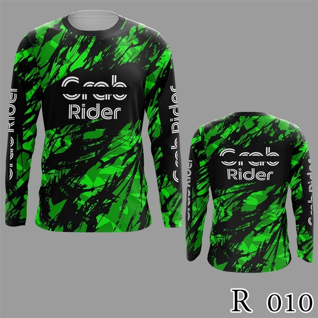 Grab แขนยาว เสื้อ Rider Grab เหมาะสําหรับเด็กได้ถึง 60 นิ้วรอบอก
