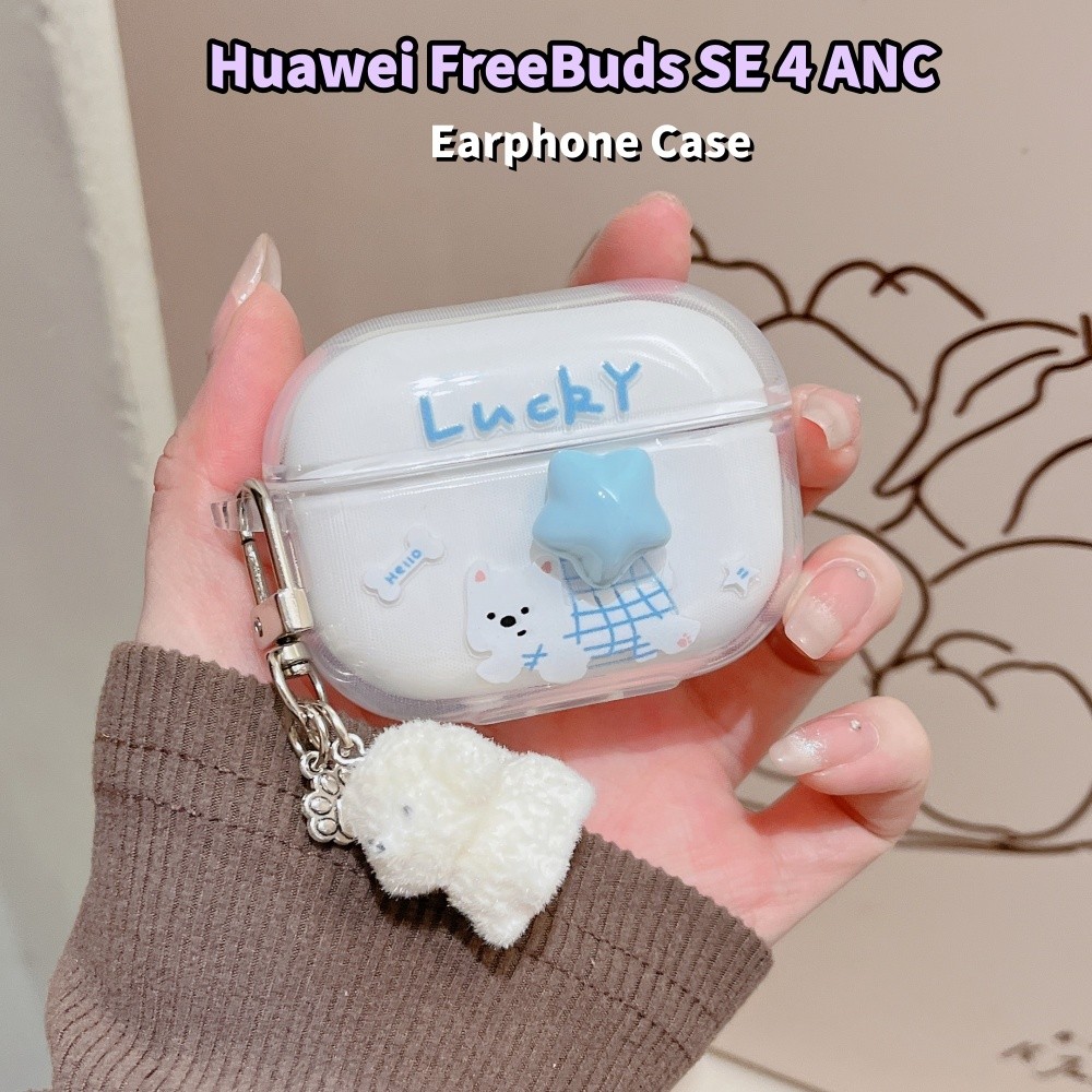 超สําหรับ Huawei FreeBuds SE 4 ANC กรณีปลอกซิลิโคนอ่อนนุ่มการ์ตูนน่ารักหูฟังกรณีฝาครอบ