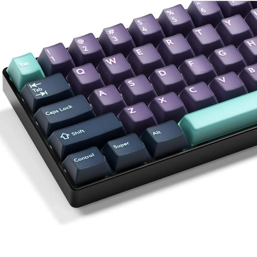 XVX Abyss Mirage / Quantum Steam Cat Keycaps โปรไฟล์เชอร์รี่ PBT + PC Double Shot Keycap 216 คีย์