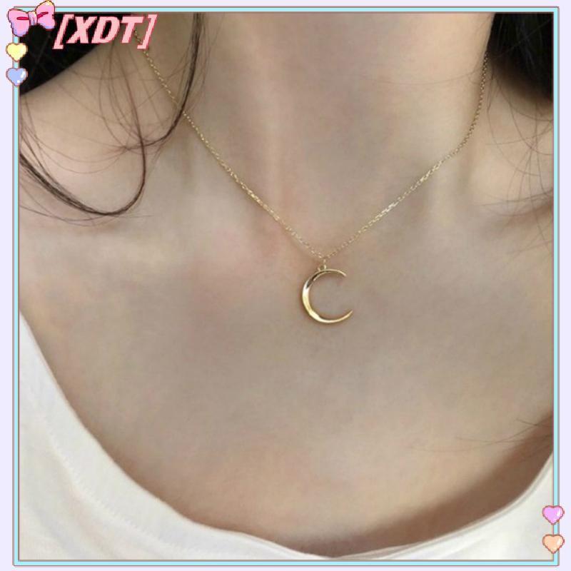 XDT ใหม่ Sweet Moon เครื่องประดับชุบทองเงิน สร้อยคอมูนครึ่งวงกลม กะปัน Nelace KCP