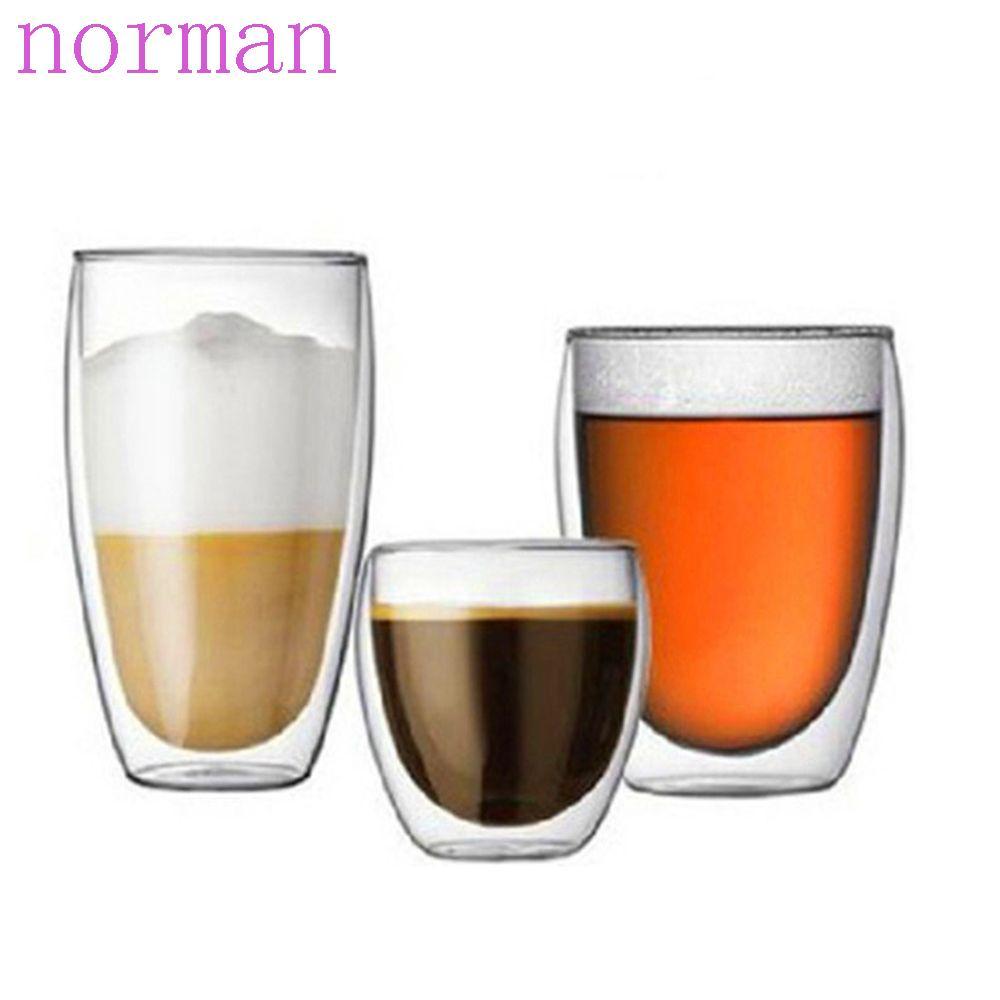 NORMAN แก้วแก้วใส Creative Handmade ชา Drinkware Tumbler แก้วเบียร์