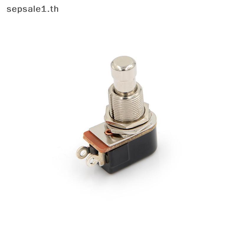 # SALE # สวิตช์กีตาร์ไฟฟ้าใหม่ Momentary Push Button Foot Switch SPST .