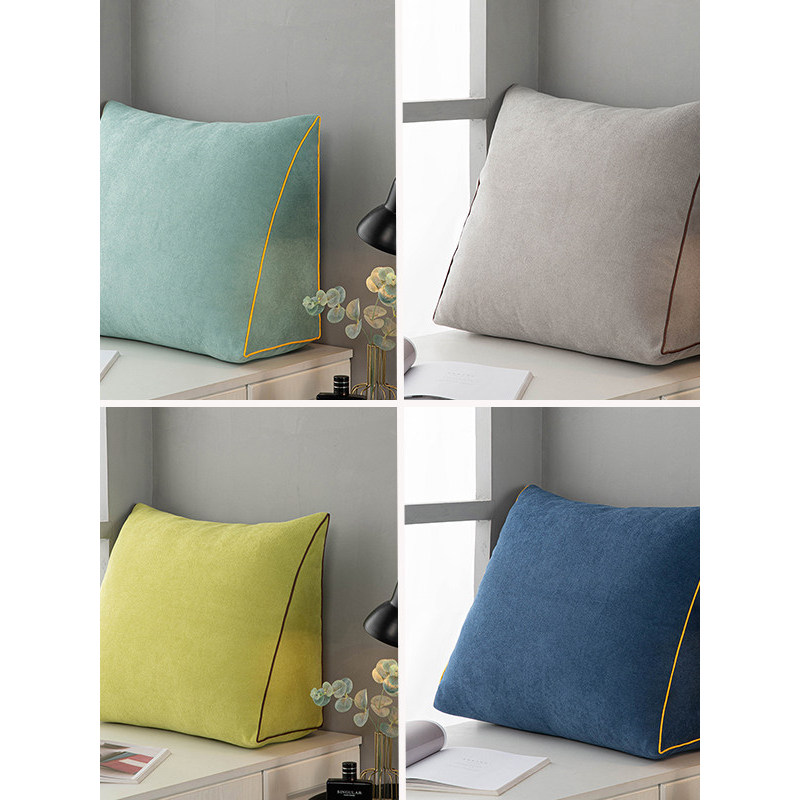 กอดหมอน lunio หมอนหนุนหลัง ข้างเตียงเสื่อทาทามิสามเหลี่ยมเบาะเตียงหมอนนุ่มกระเป๋าห้องนอนสํานักงานโซฟ