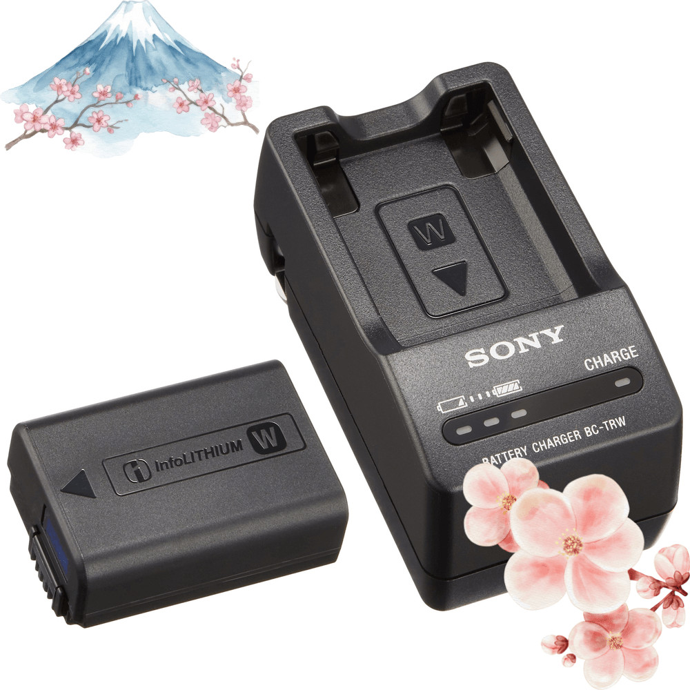 【ผลิตในประเทศญี่ปุ่น】ชุดแบตเตอรี่และที่ชาร์จสำหรับกล้องโซนี่ ACC-TRW (สำหรับแบตเตอรี่คู่)