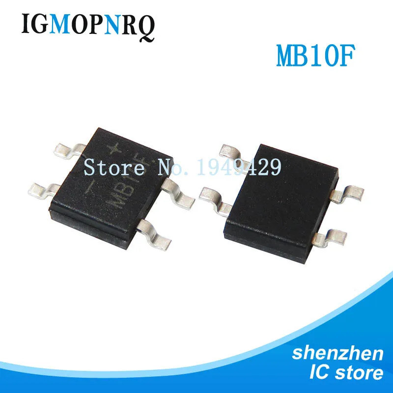 5PCS MB10F MB10S MB2S MB6F MB6S MB10 SMD SMD วงจรเรียงกระแสสะพาน