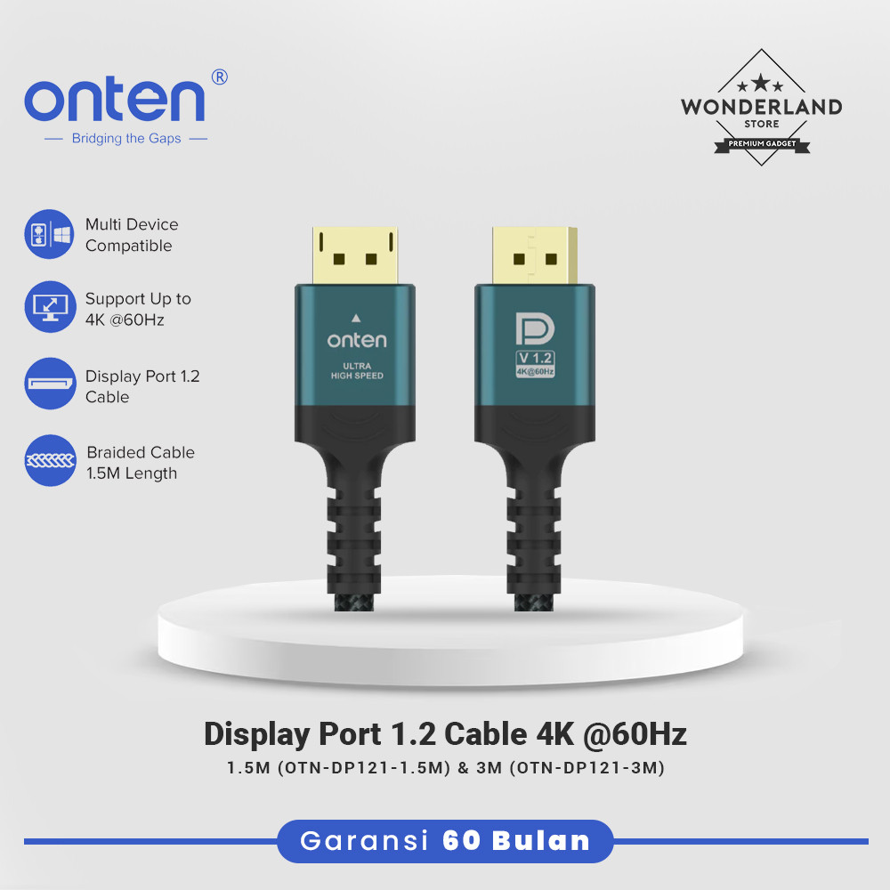 Onten Cable DP TO DP Display Port Cable 1.2 รองรับสูงสุด 4K DP121