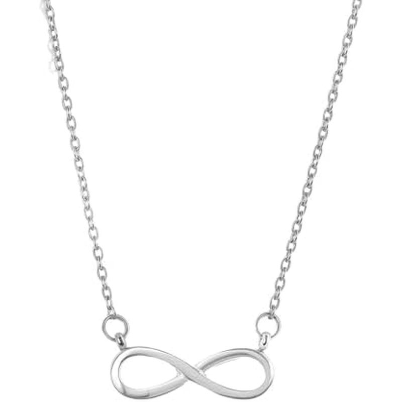 Infinite Symbol Figure 8 จี้สร้อยคอ,เครื่องประดับสร้อยคอผู้หญิงแฟชั่นเรียบง่าย